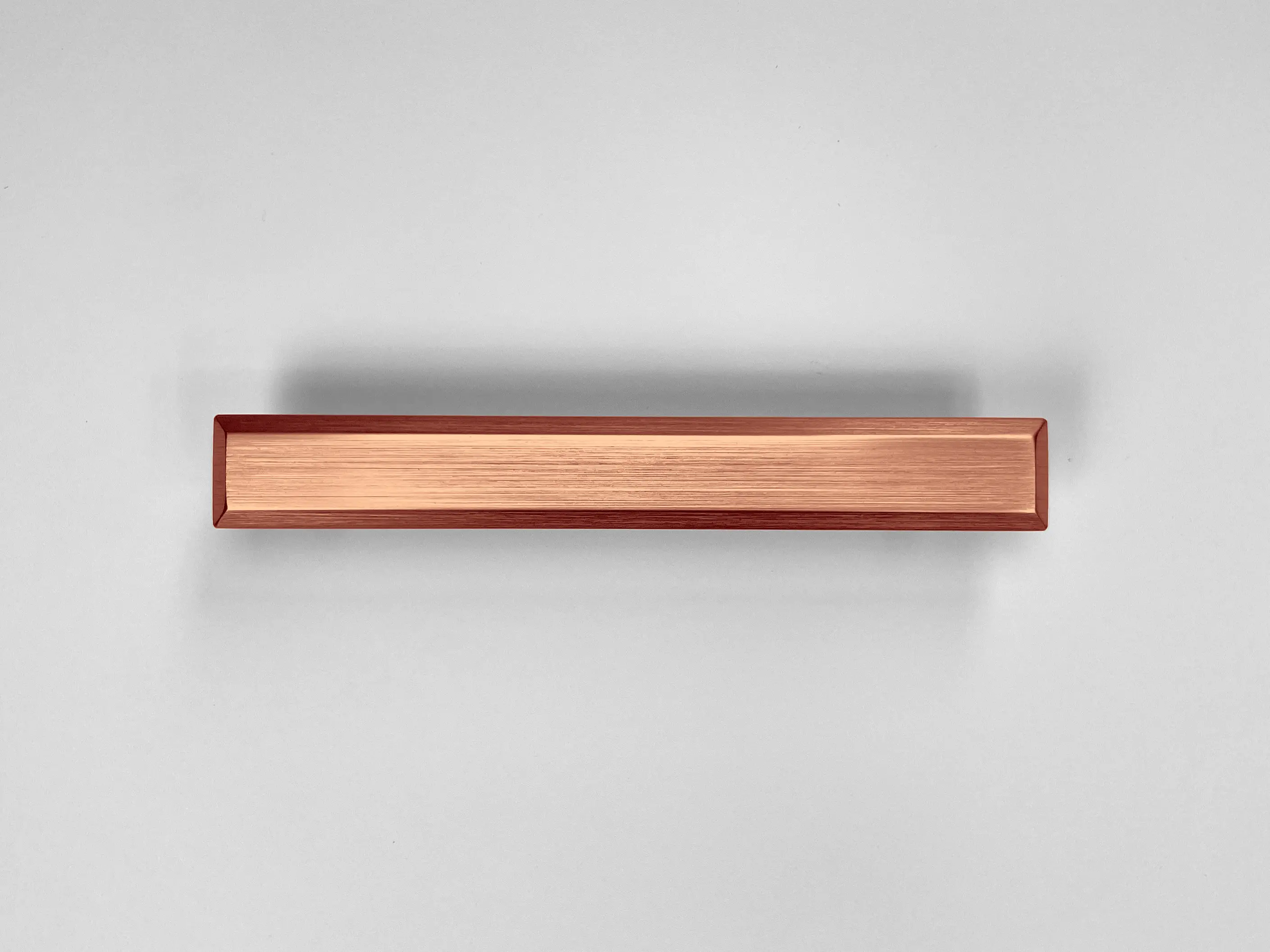 Uchwyt aluminiowy rose gold – widok z góry